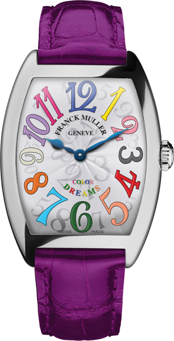 Franck Muller Ladies Color Dreams Curvex Watch with Alligator Strap