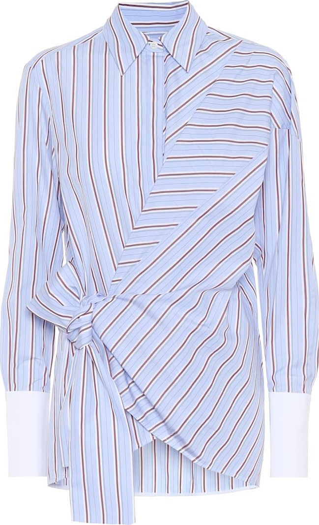 VICTORIA, VICTORIA BECKHAM Striped cotton-poplin shirt