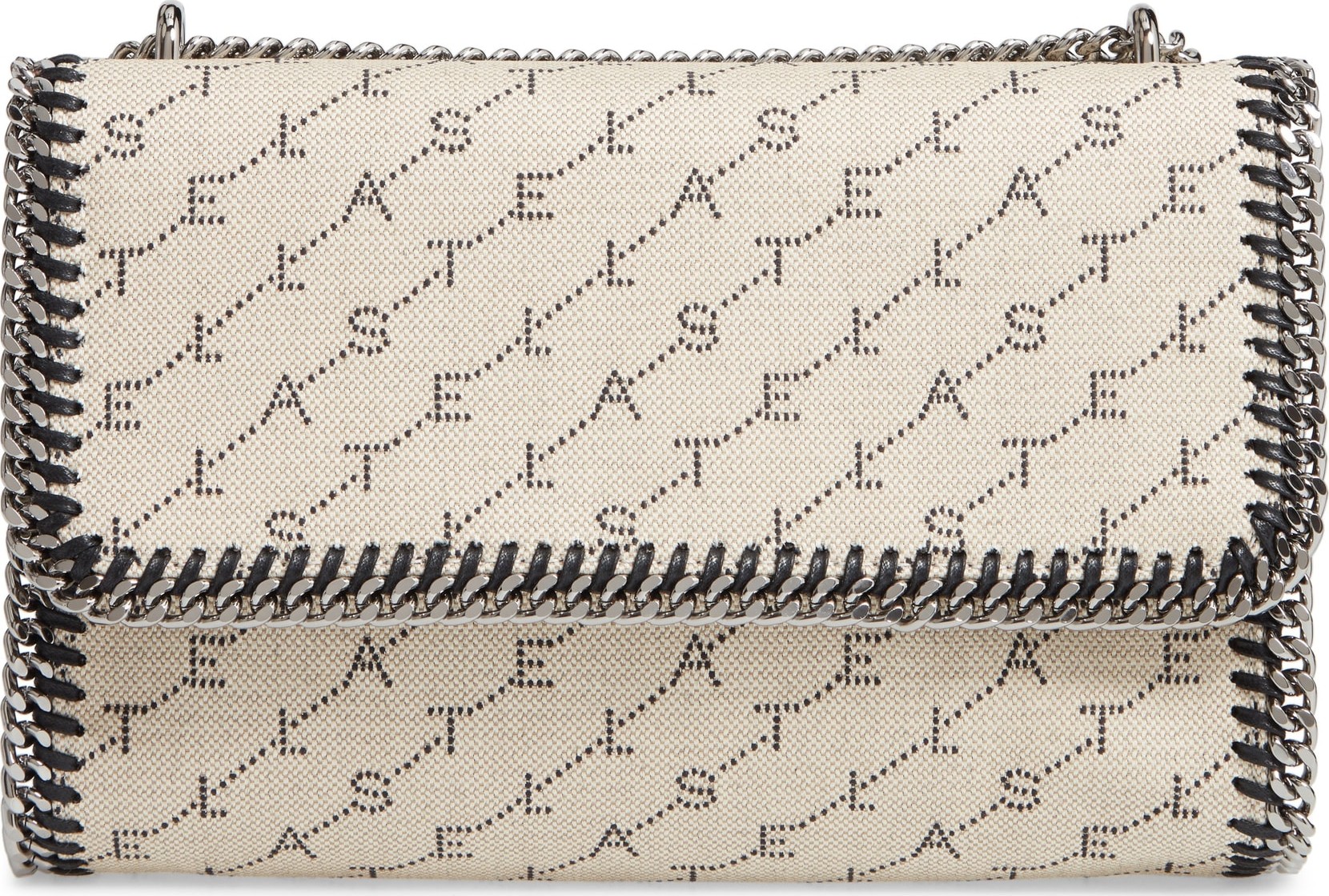 Stella McCartney Falabella Logo Canvas Shoulder Bag