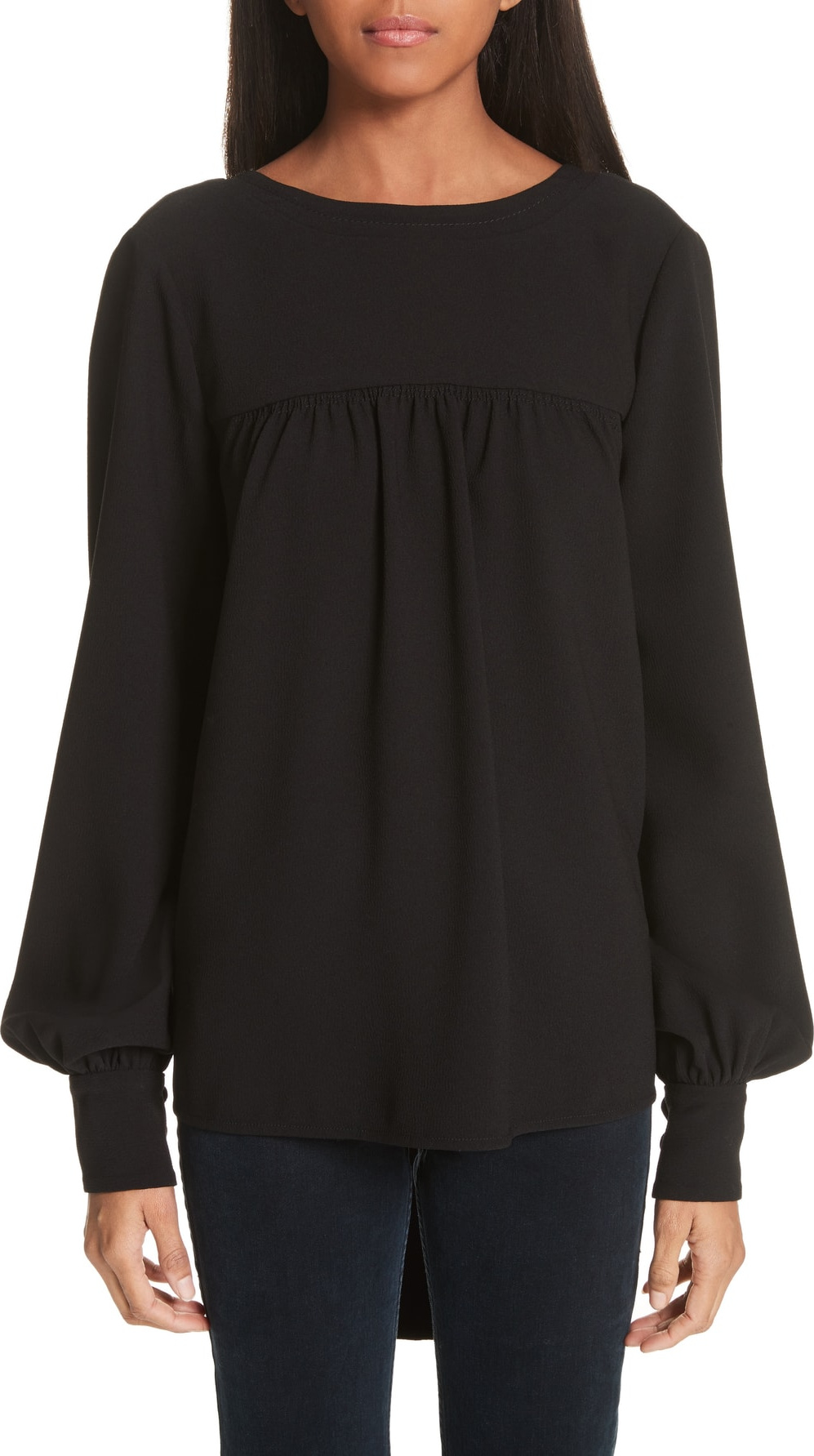 Proenza Schouler Tie Back Crepe Blouse
