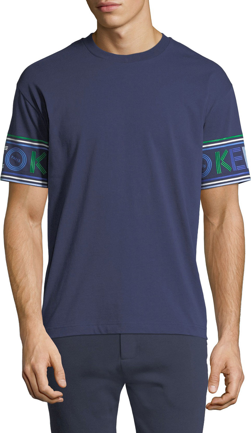 KENZO Men's Logo-Cuff Sport T-Shirt