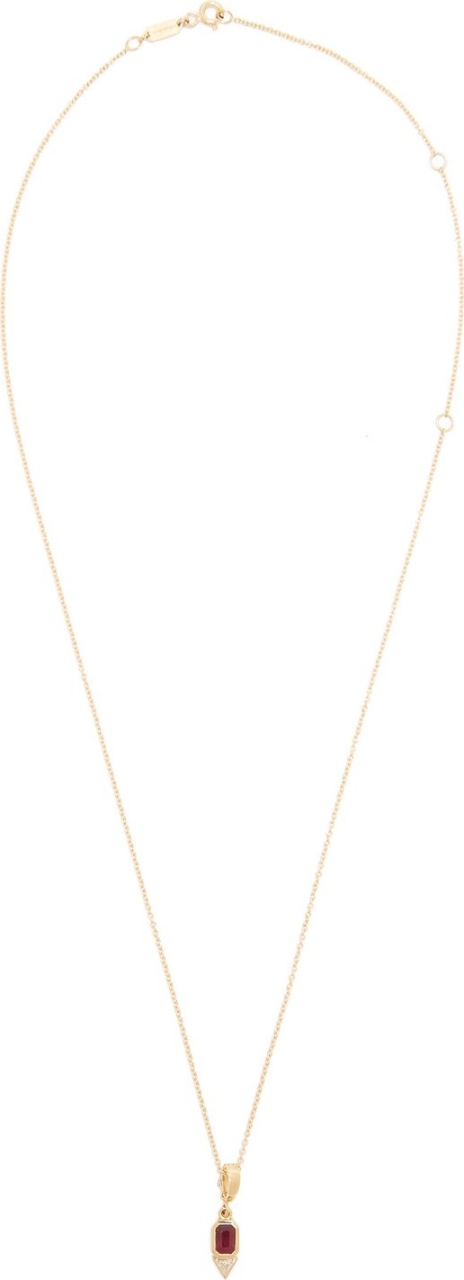 Azlee Ruby, diamond & 18kt gold necklace