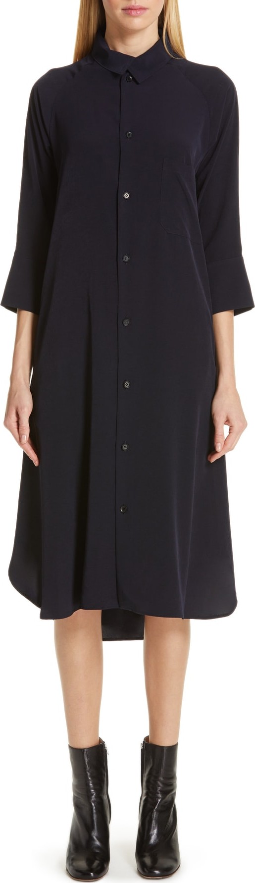 Y's By Yohji Yamamoto U-Long Shirtdress