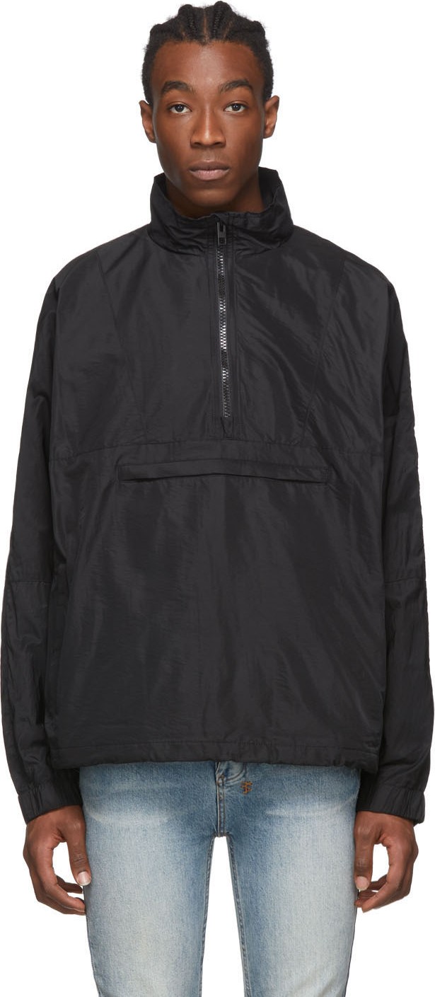 Ksubi Black Funnel Neck Sequence Jacket
