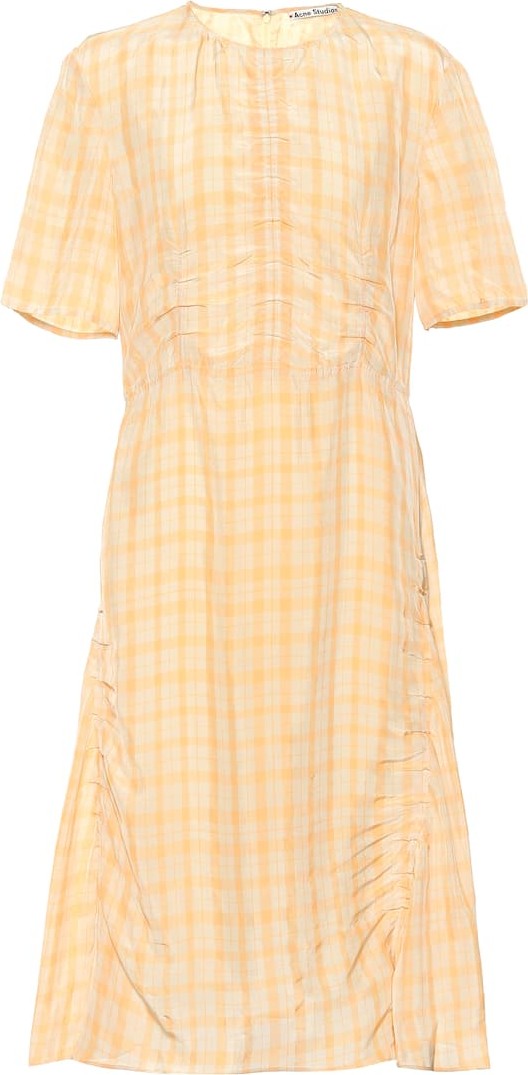 Acne Studios Checked midi dress