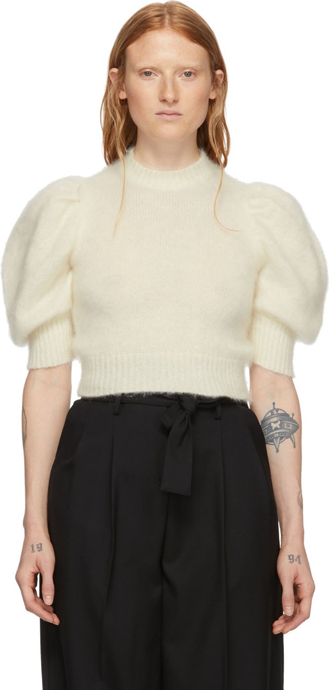 WANDERING Off-White Mohair Sweater