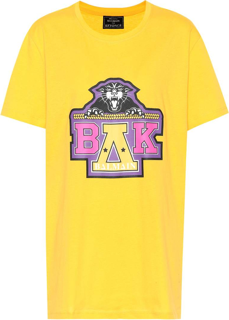 Balmain X Beyoncé printed cotton T-shirt