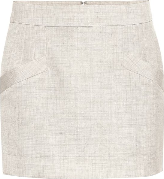 Stella McCartney Linen-blend miniskirt