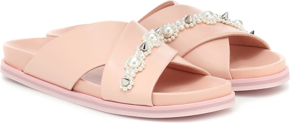 Simone Rocha Embellished leather sandals