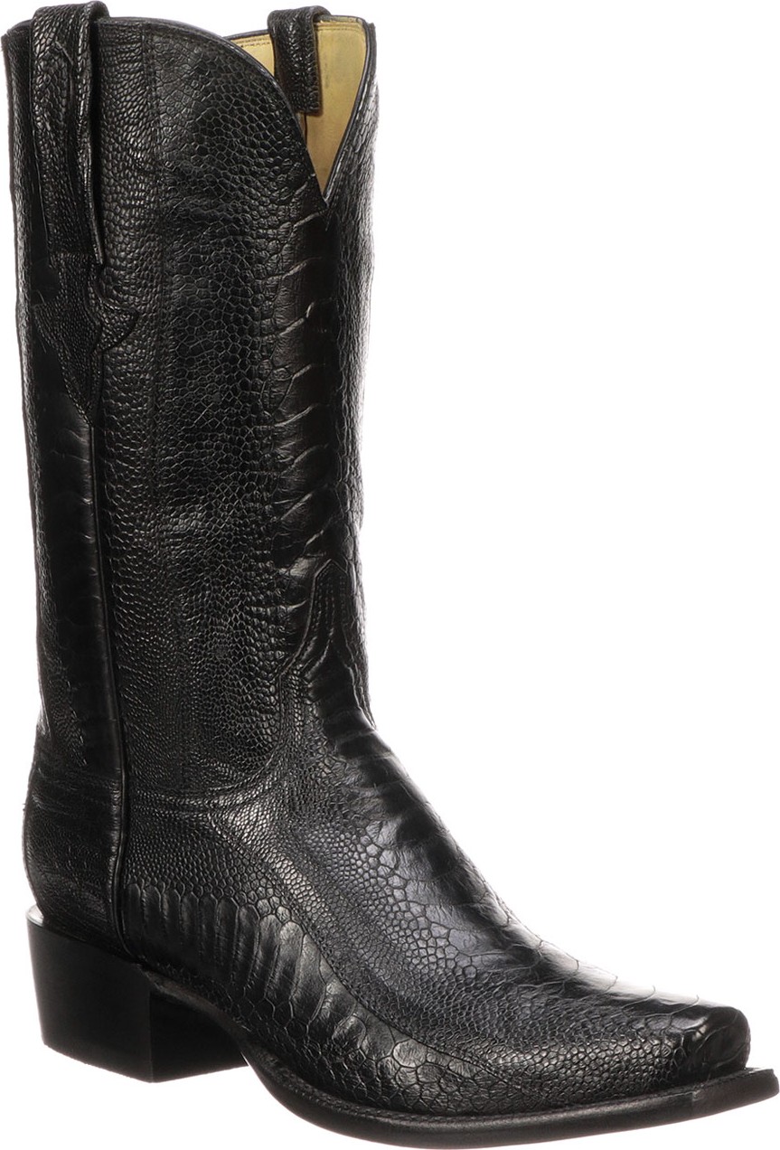 Lucchese Men's Anderson Ostrich Cowboy Boots
