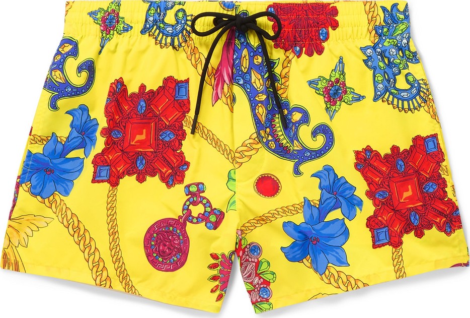 Versace Short-Length Printed Swim Shorts