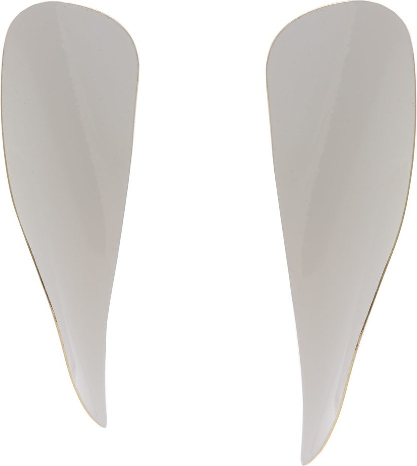 Fay Andrada Laine curved-brass earrings