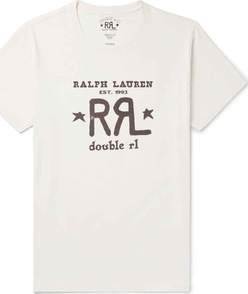 Rrl Logo-Print Cotton-Jersey T-shirt