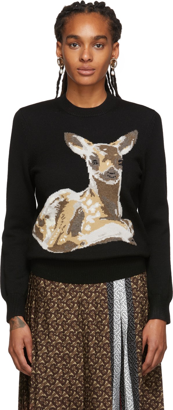 Burberry London England Black Courtney Sweater