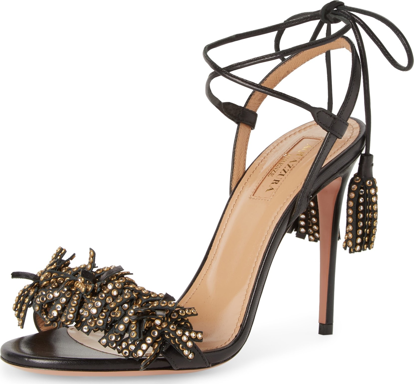 Aquazzura Wild Crystal Fringe Sandal