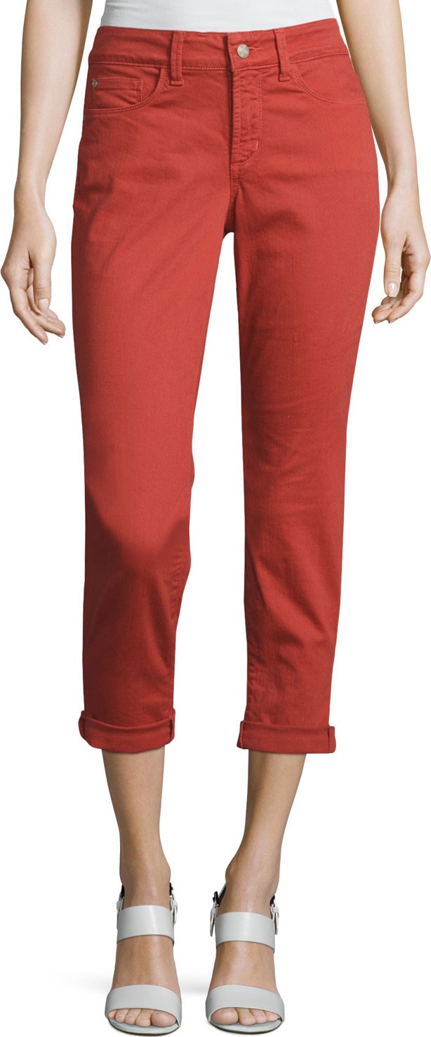 NYDJ Alina Convertible Roll-Cuff Cropped Jeans