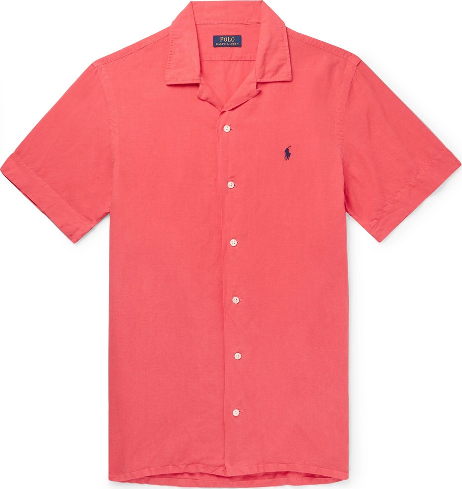 Polo Ralph Lauren Camp-Collar Linen, Tencel and Cotton-Blend Shirt