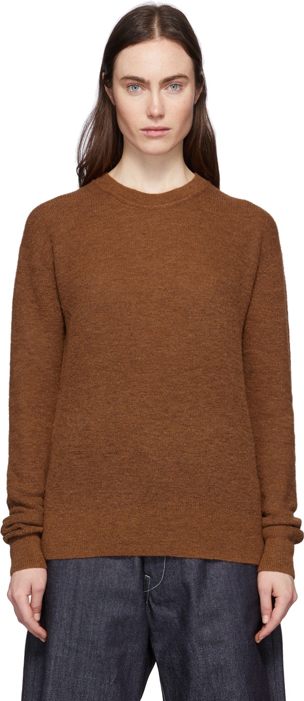 Acne Studios Brown Alpaca & Wool Ribbed Kinzie Sweater