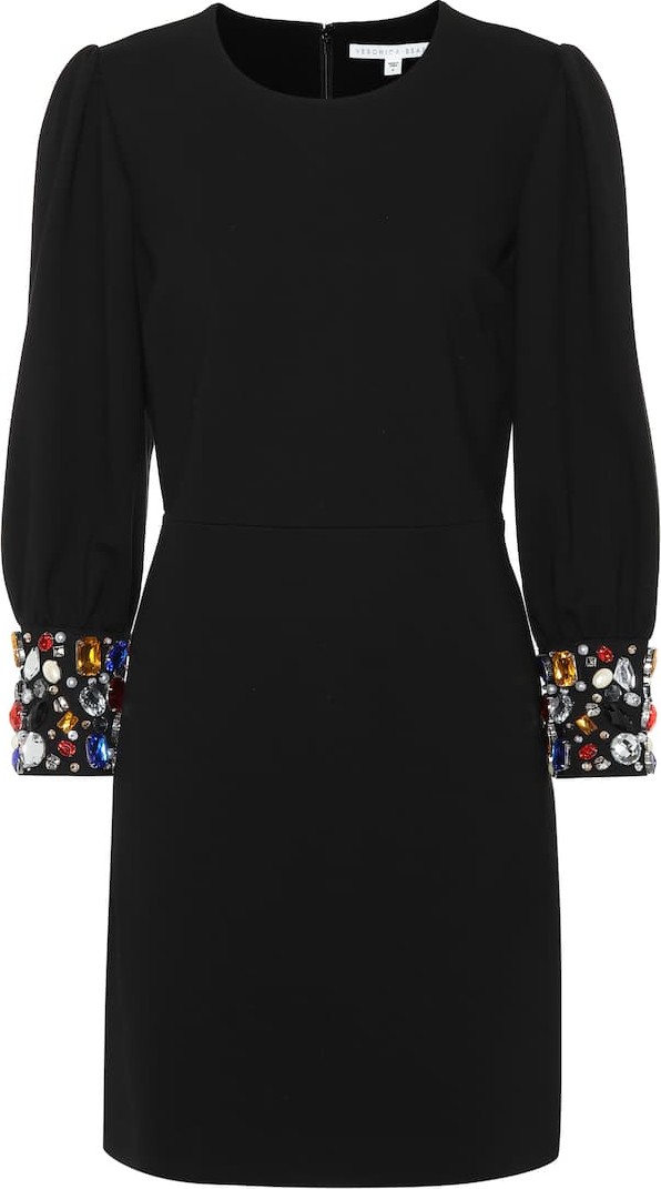 Veronica Beard Amery embellished jersey dress