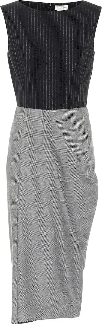 Alexander McQueen Sleeveless wool and cashmere dress