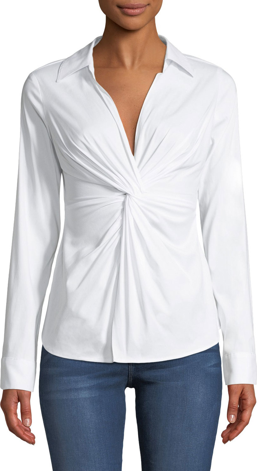 Bailey 44 Tallula Twist-Front Long-Sleeve Shirt