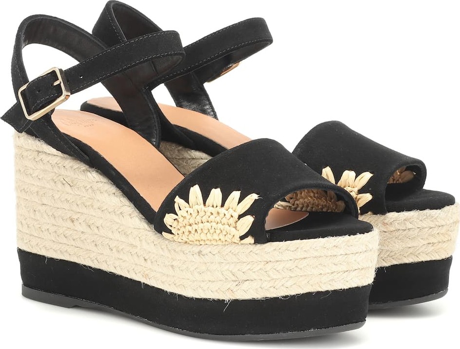 Castaner Elma suede wedge espadrilles