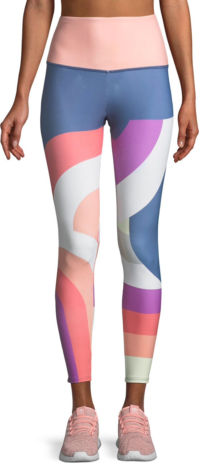 ONZIE High-Rise Printed Midi Leggings