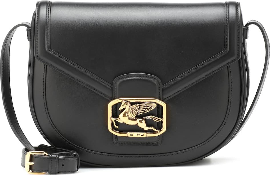 Etro Pegaso leather shoulder bag