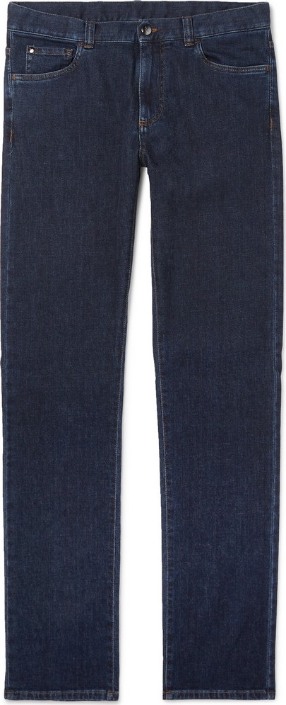 Canali Stretch Cotton and Cashmere-Blend Jeans