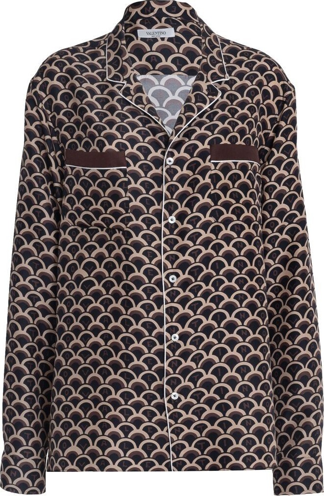 Valentino Silk Scale print shirt