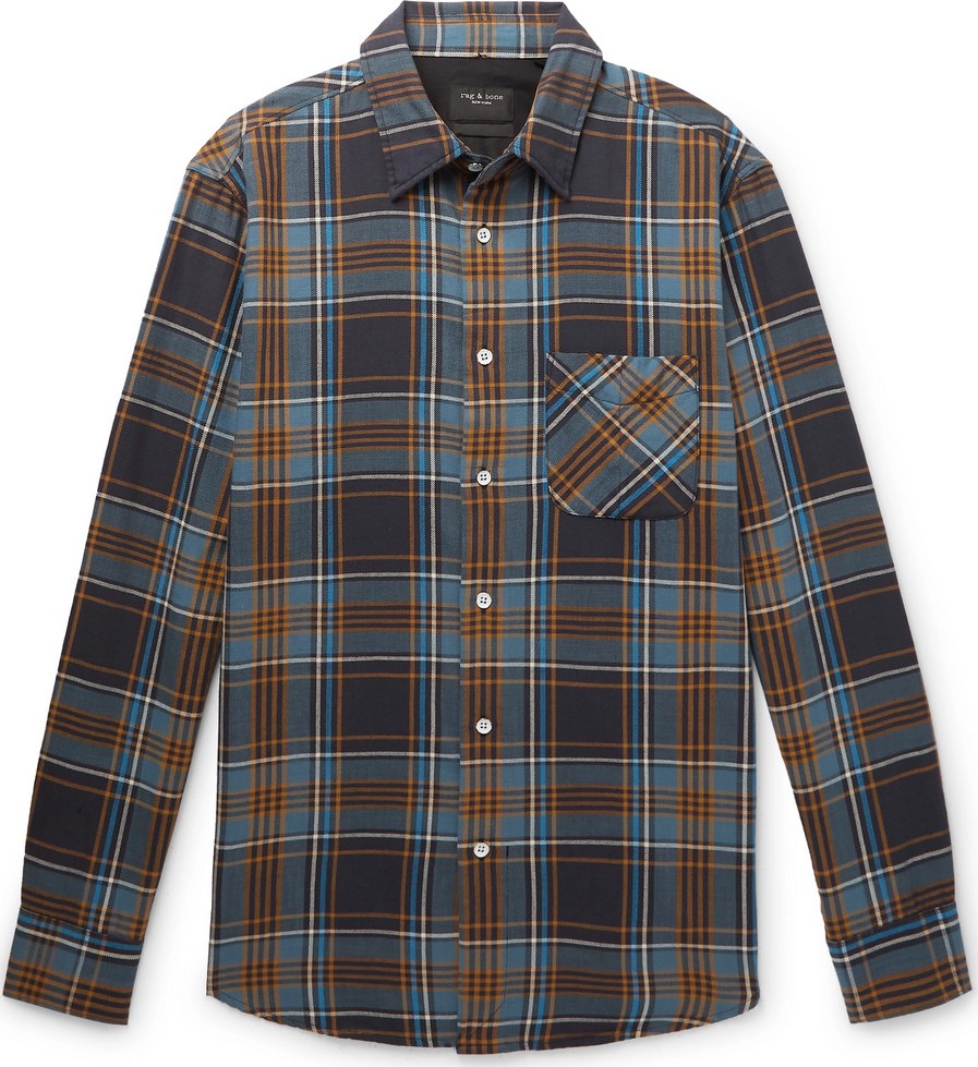 Rag & Bone Fit 3 Checked Cotton-Twill Shirt