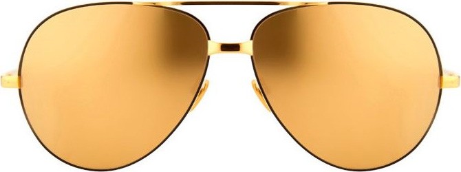 Linda Farrow 128 C4 AVIATOR SUNGLASSES