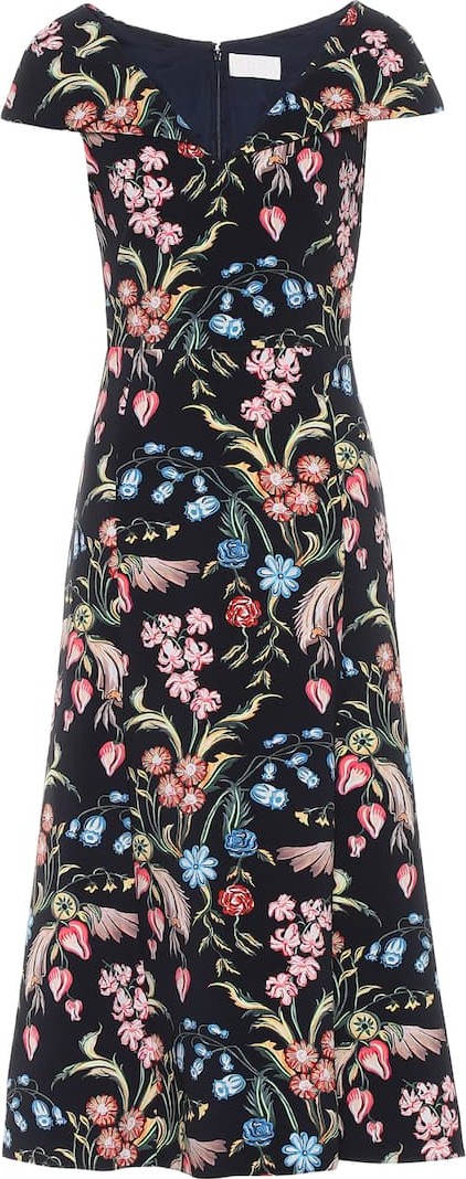 Peter Pilotto Floral cady midi dress