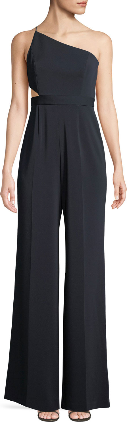 Jay Godfrey Cunningham Crepe Cutout Jumpsuit