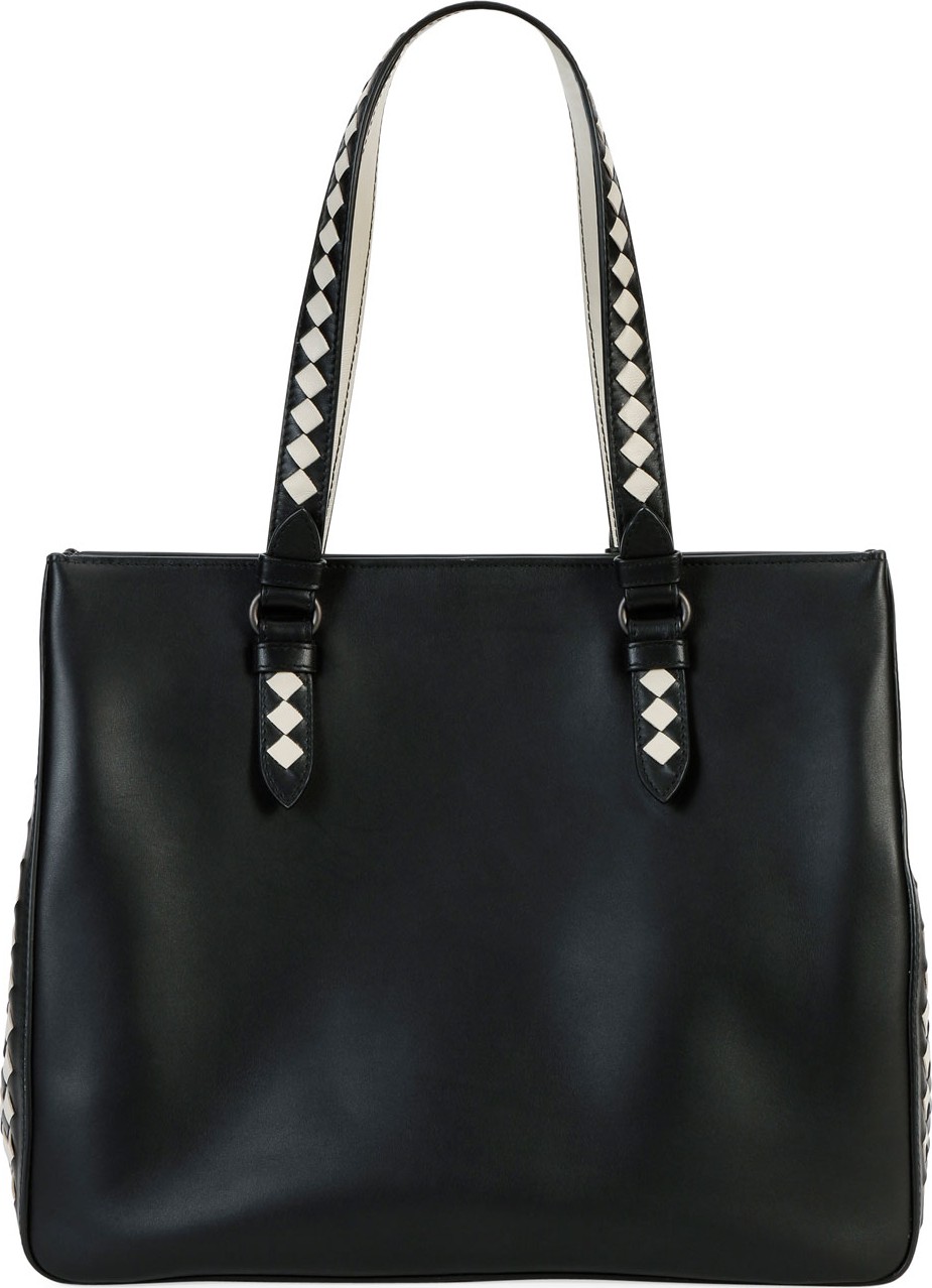 Bottega Veneta Calf Leather Gusset Tote Bag