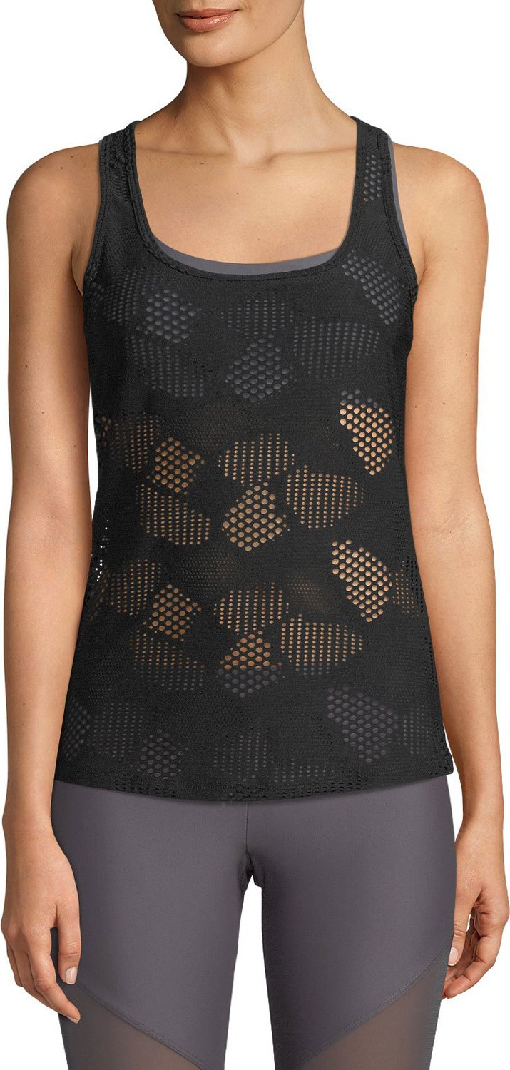 ONZIE Racer Scoop-Neck Mesh Tank
