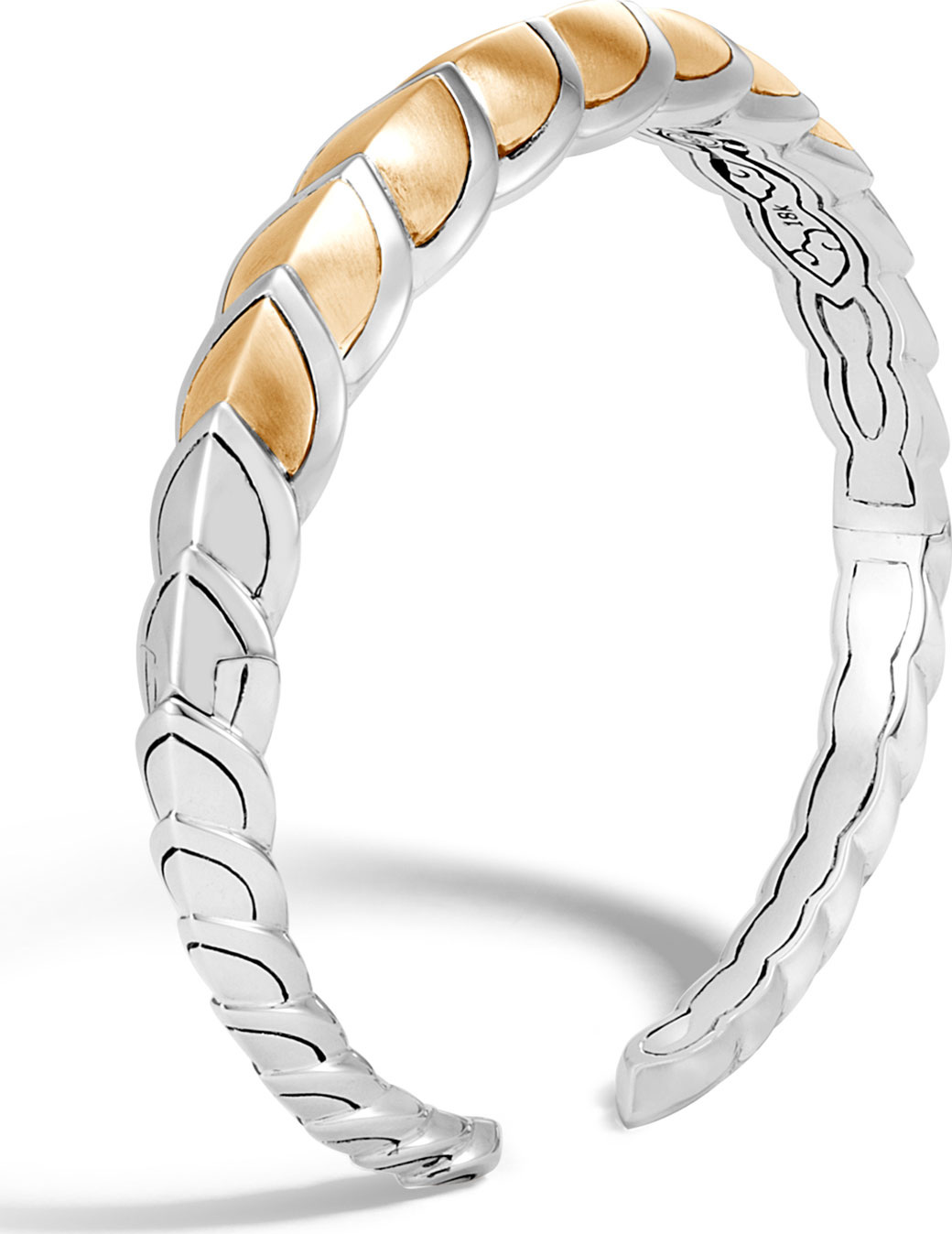 John Hardy Legends Naga 18k Gold Flex Cuff, Size S