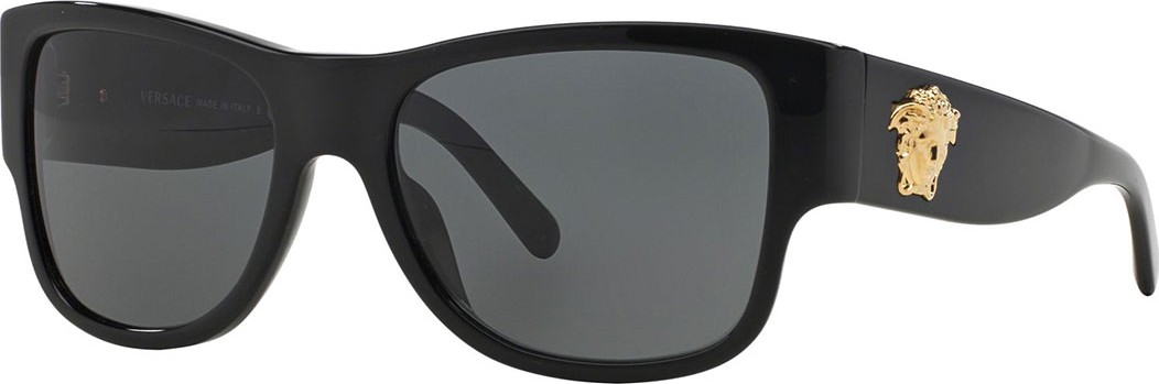 Versace Square Monochromatic Acetate Sunglasses