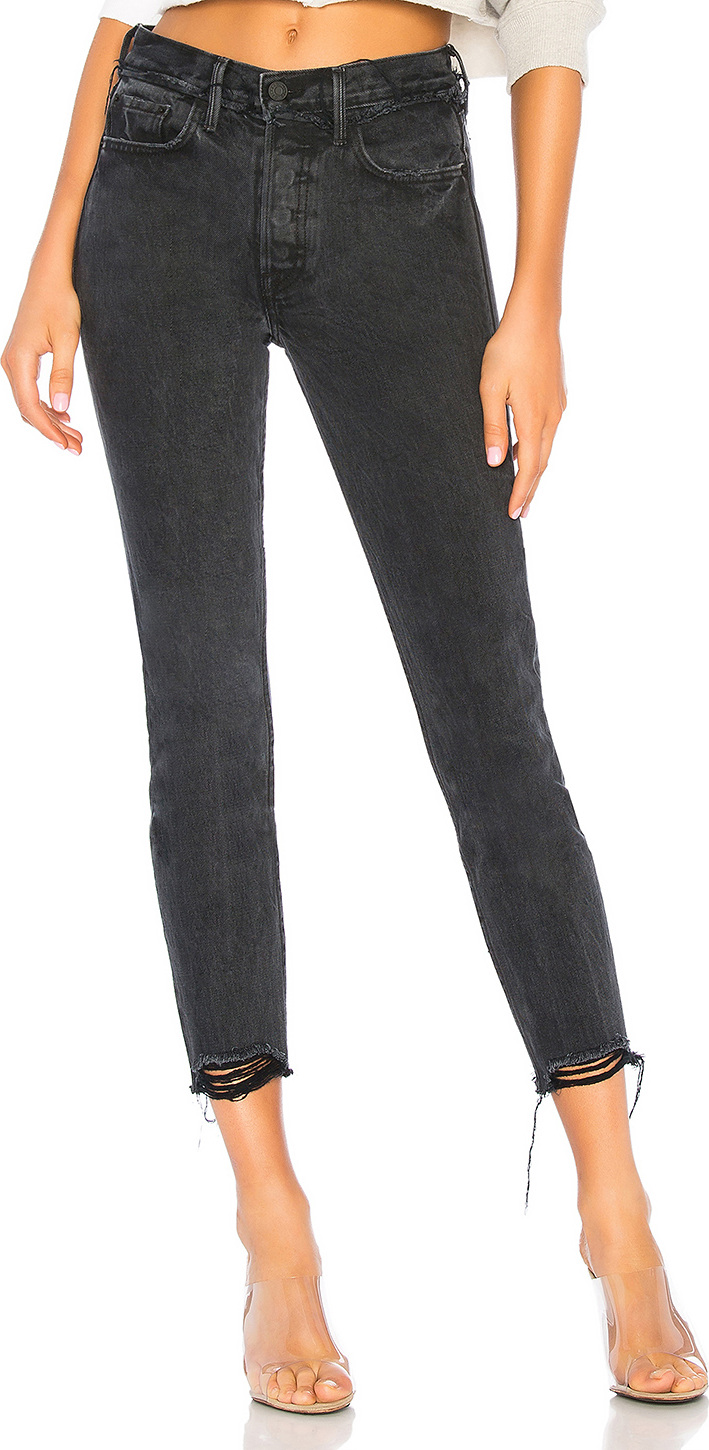 Grlfrnd Helena High-Rise Chewed Hem Jean