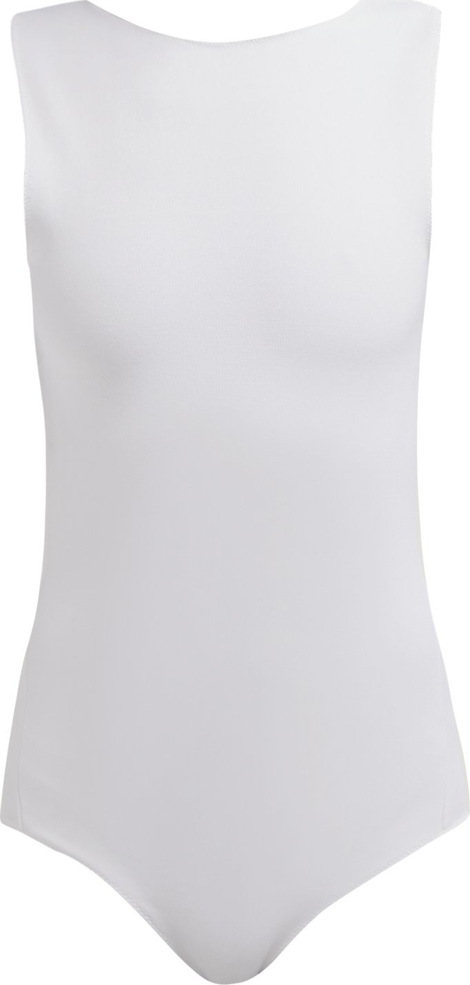 Maison Margiela Scoop-back stretch-jersey bodysuit