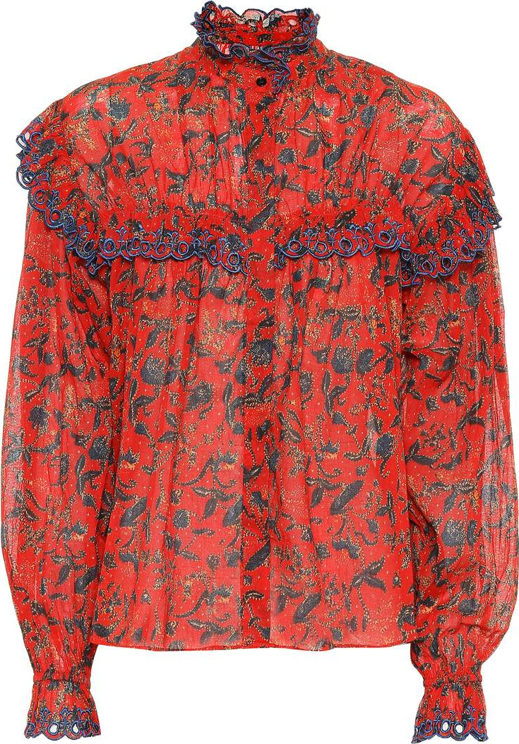 Isabel Marant Etoile Printed cotton blouse