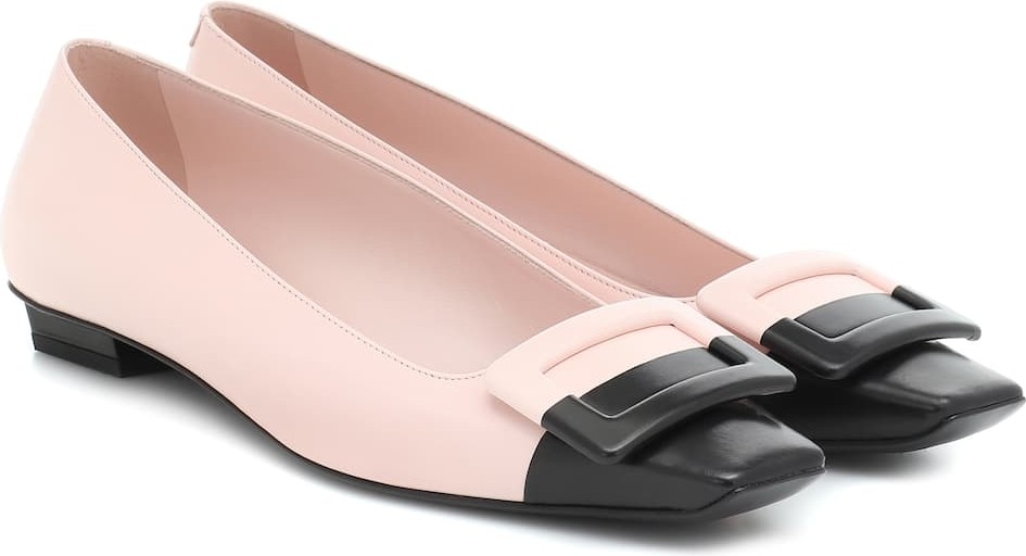 Roger Vivier Belle Vivier leather ballet flats