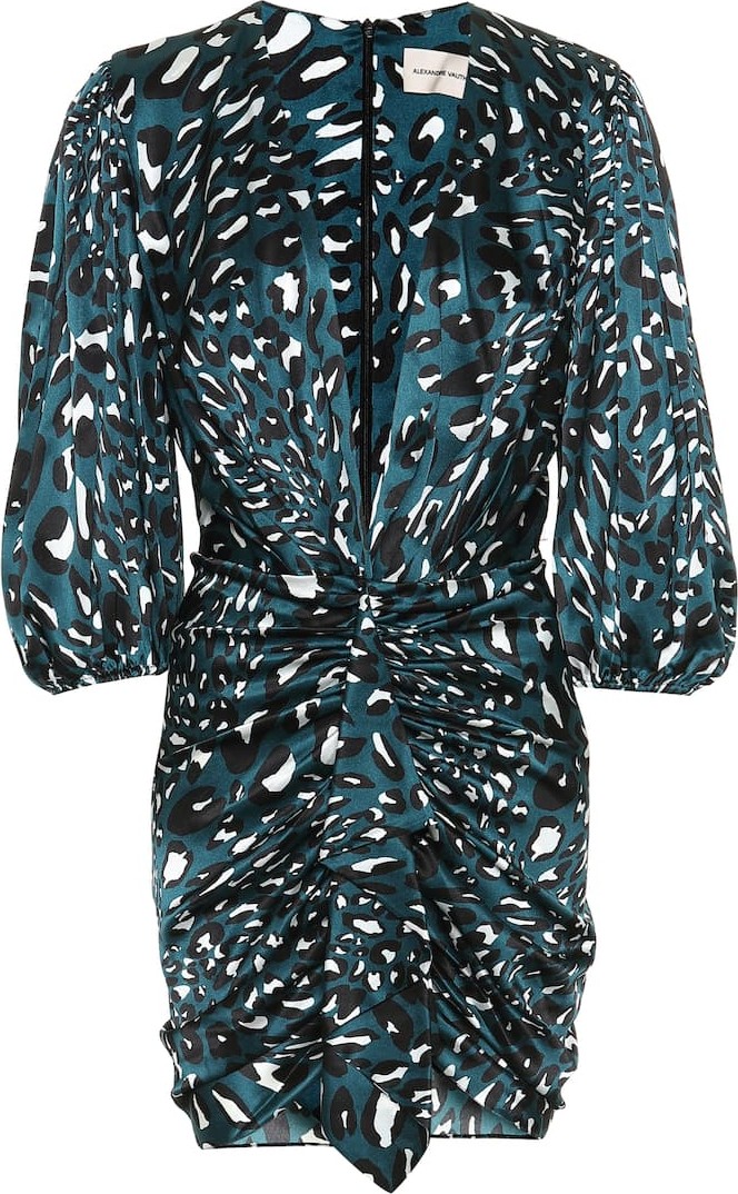 Alexandre Vauthier Printed silk-satin minidress