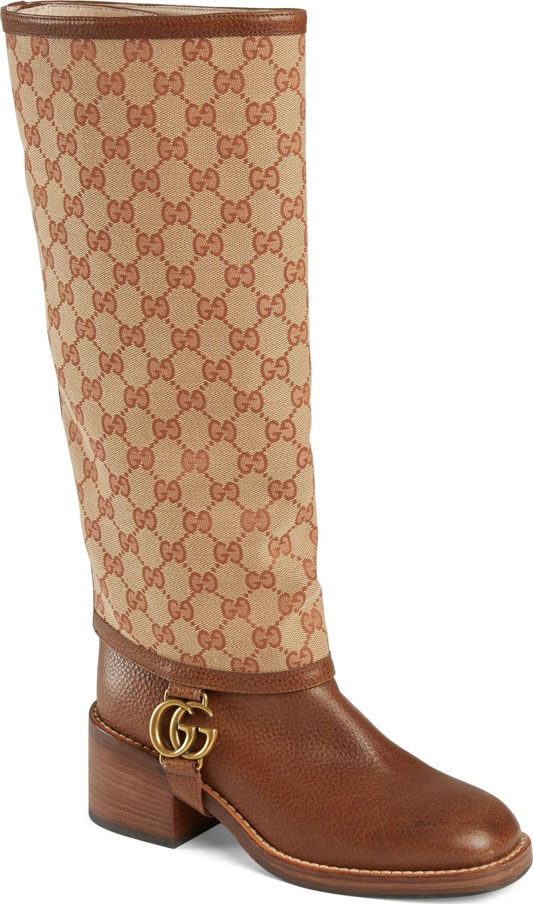 Gucci Lola Monogram Gaiter Boot