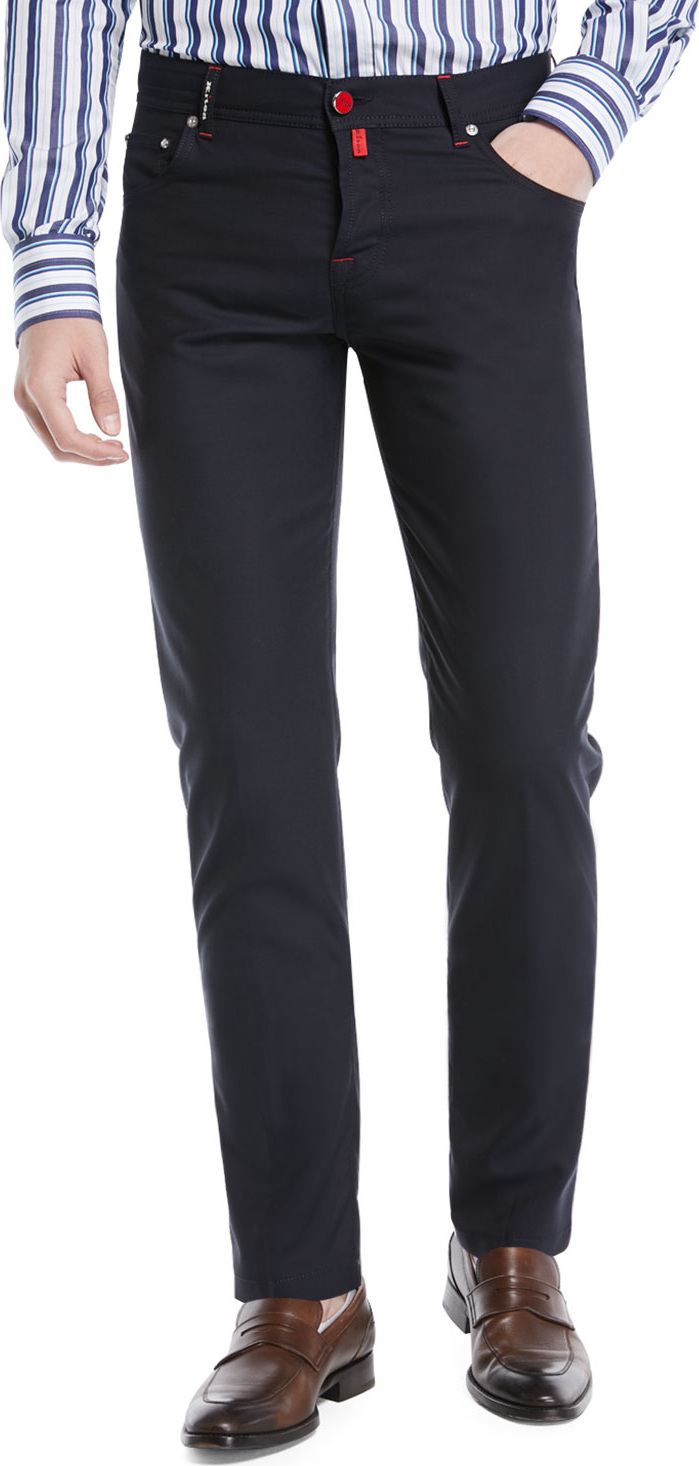 Kiton Five-Pocket Wool Pants