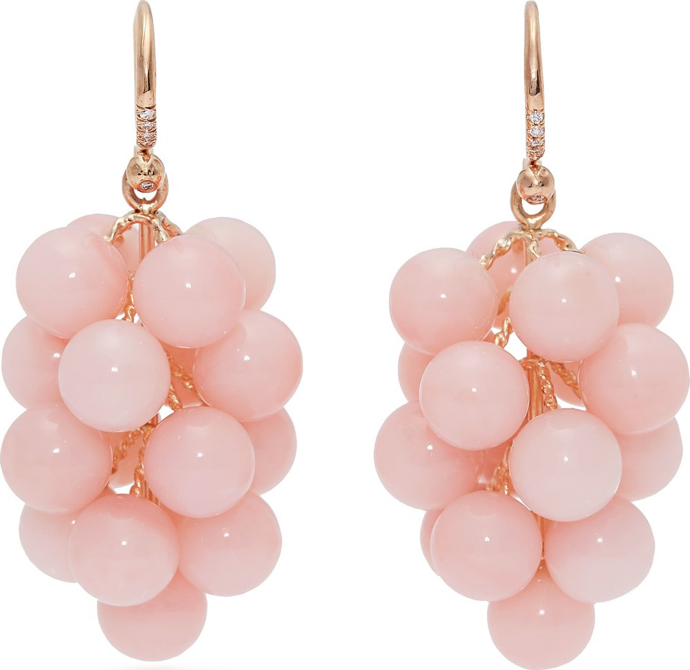 Irene Neuwirth 18kt gold, diamond & opal drop earrings