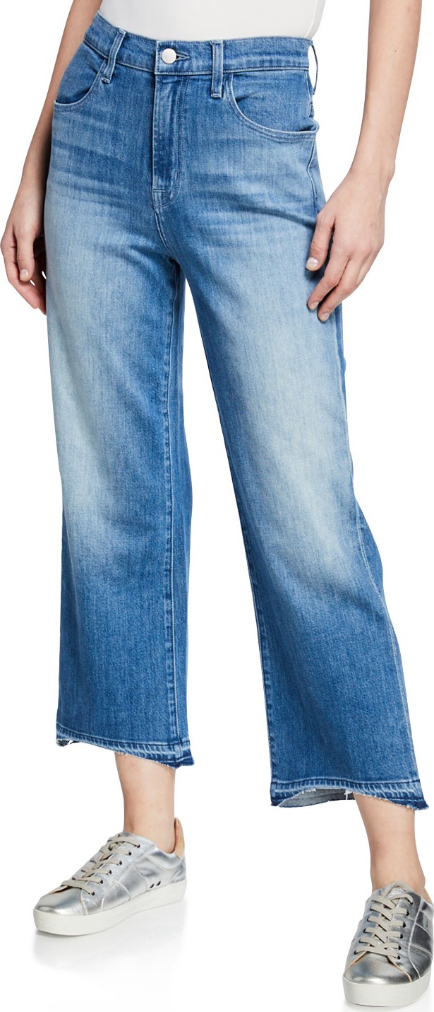 J BRAND Joan High-Rise Wide-Leg Cropped Jeans