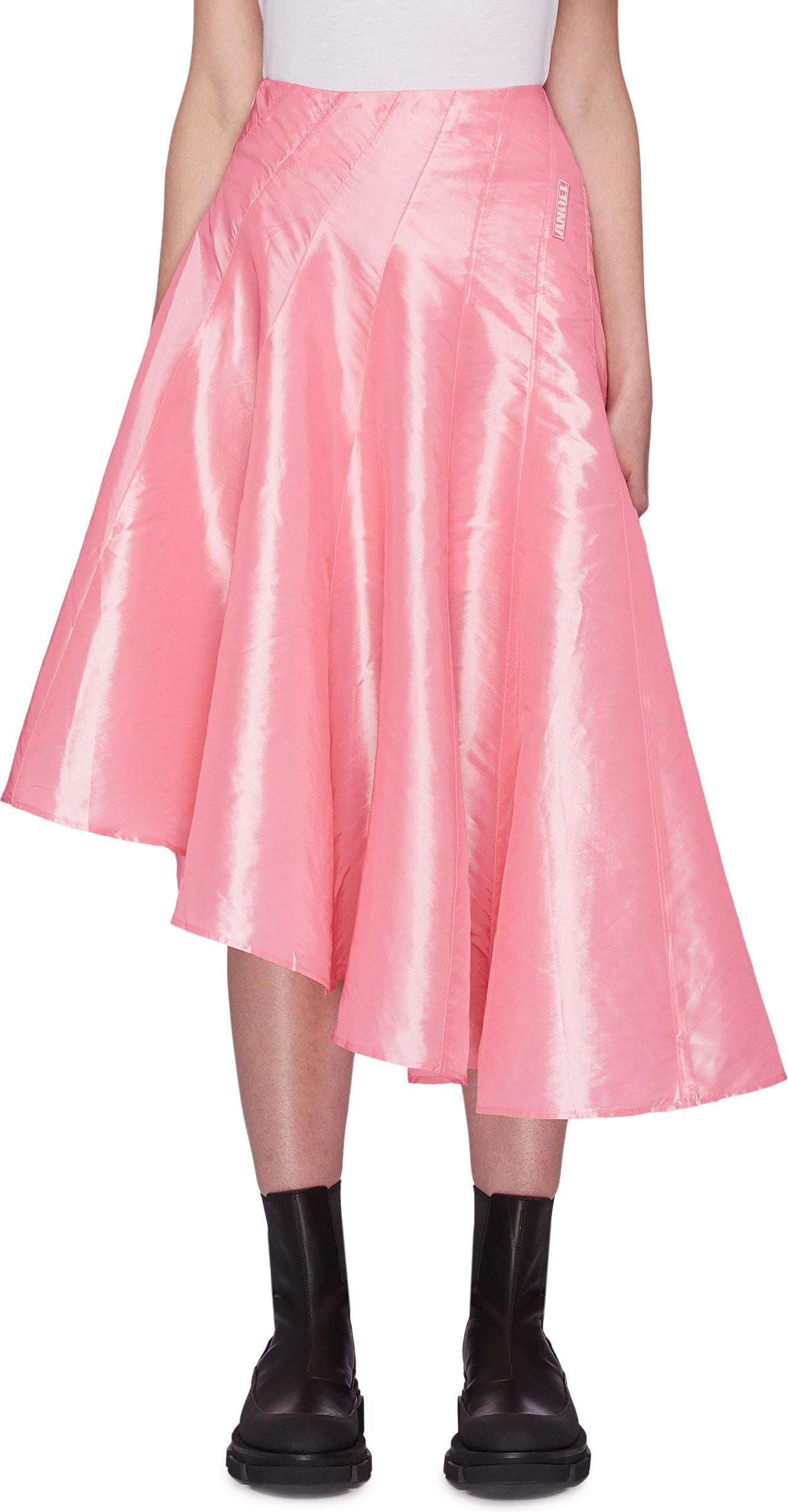Angel Chen Draped Asymmetric Hem Skirt