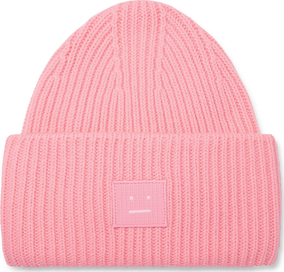 Acne Studios Logo-Appliquéd Ribbed Wool Beanie