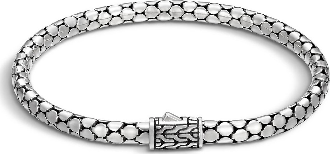 John Hardy Dot Silver 4.3mm Small Chain Bracelet, Size M